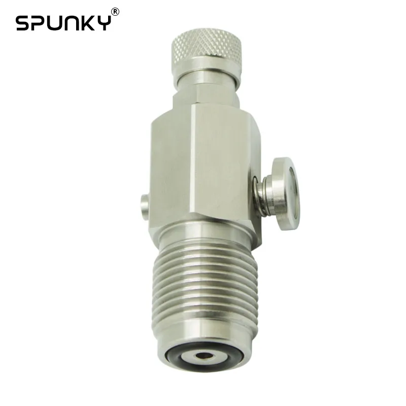 

Mini PCP Paintball Air Refill High Pressure Fill Station 300Bar Din Valve G5/8 with Female Quick Disconnect Stainless Steel