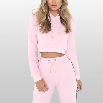 crop sweat suit
