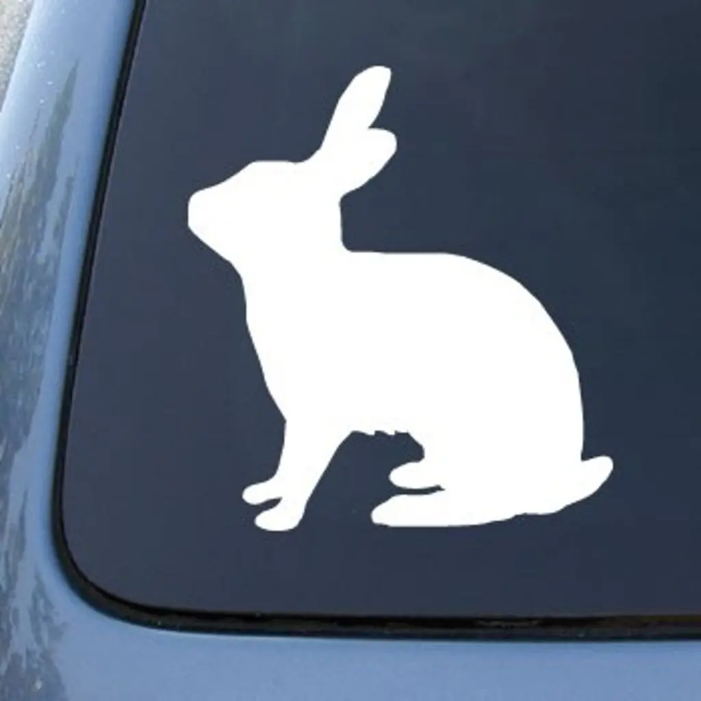 Наклейка заяц на машину