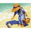 Funny Paint By Numbers Oil Pick Up Shells For Wholesale On Canvas With Frame