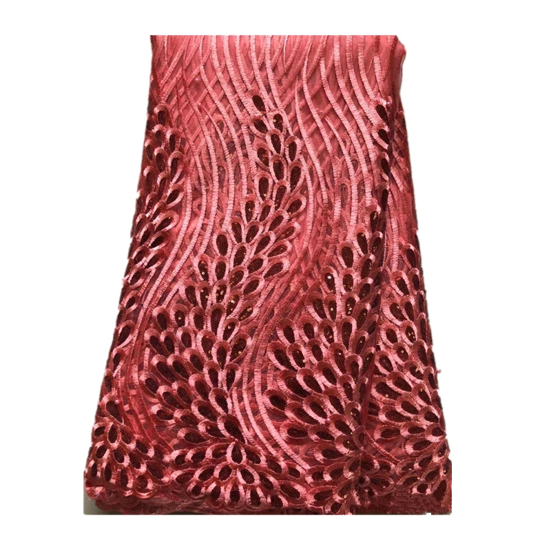 

Beautifical sequins embroidered tulle net fabric african lace 2019 for women dresses ML40N16, Can be customized