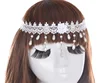 White full fabric lace hair accessories women wedding bride lace head band