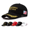 Custom 6 Panel Donald Trump Vote Red Embroidery Cap Make America Great Again Rope Baseball Hat