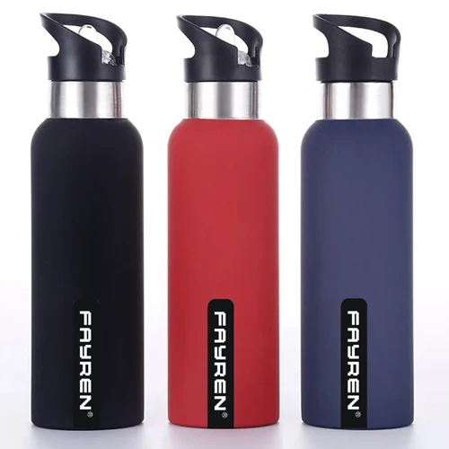 

FAYREN latest design double wall leak proof vacuum sealed sports drink water bottle metal, Customized