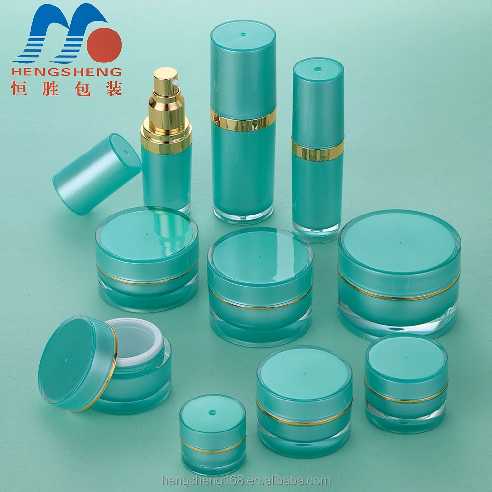 
Hengsheng factory hot sale plastic acrylic round clear cosmetic cream jar 10g 30g 50g 