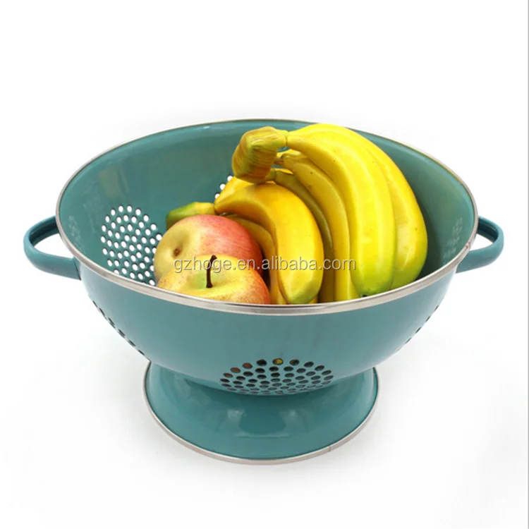 enamel colander with handle