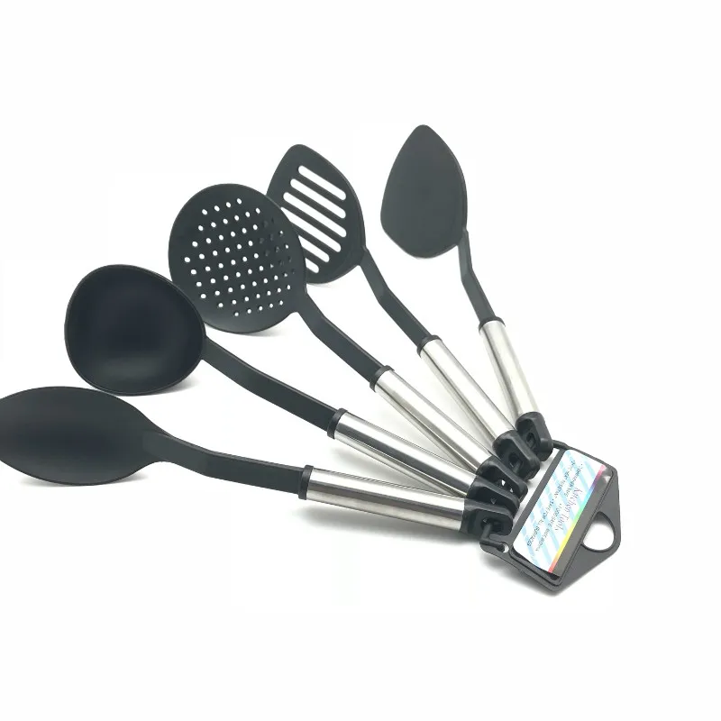 

nylon kitchenware tools stainless steel kitchen utensil set of 5piece, We can do the color as your request