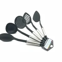 

nylon kitchenware tools stainless steel kitchen utensil set of 5piece