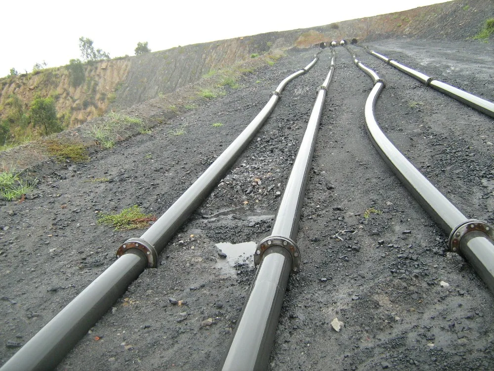 Mine tailing. Slurry Tailings. Stant Pipe.