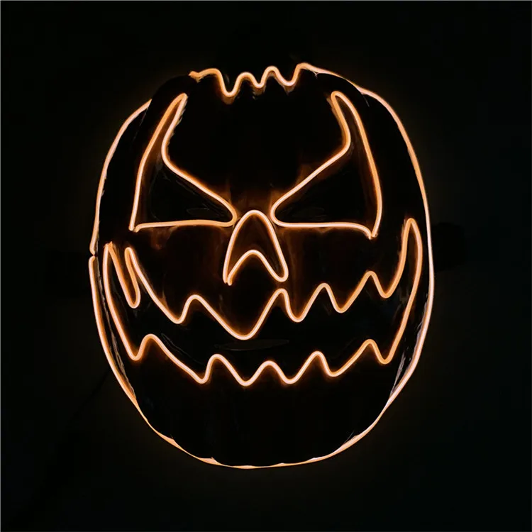 Wholesale Price Neon El Wire Led Party Halloween Pumpkin Mask Buy