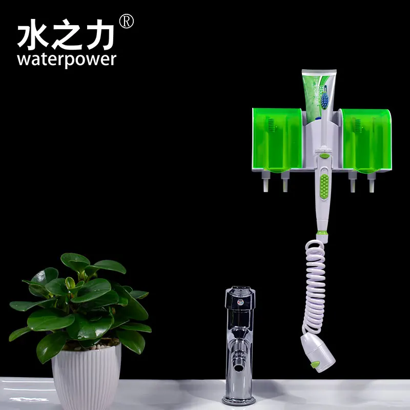 
Dental water jet oral irrigator toothbrush flosser 