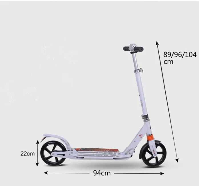 

200mm big wheel adult Urban kick foot scooter