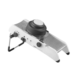 Image of Professional FDA Stainless Steel Vegetable Julienner Cutter Built-in Blades Adjustable Mandoline Slicer