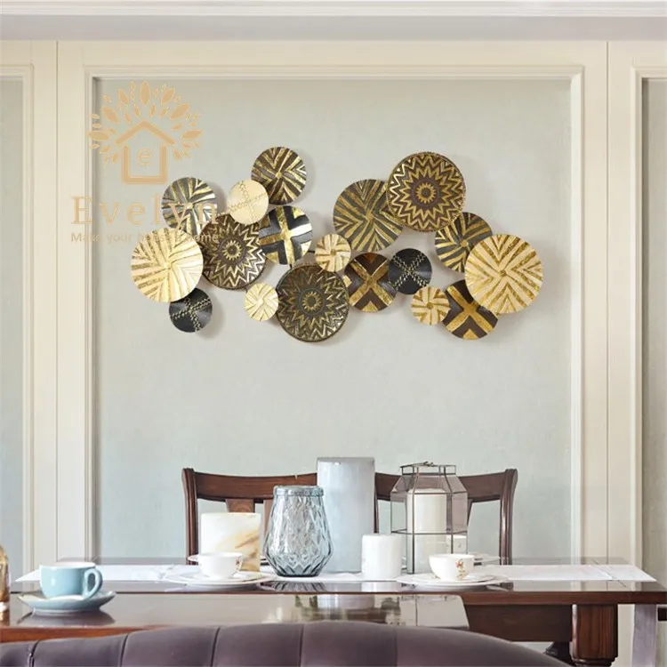 High End Antique Luxury Home Decor Wall Flower Metal Art