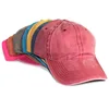 Fashion 100% cotton Plain washed 6 panel baseball cap hats ready to ship