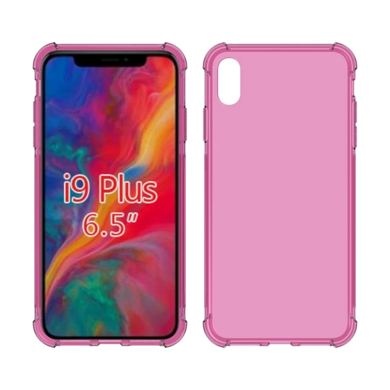 Transparent Shockproof soft Tpu cover case for iphone XS XS Max