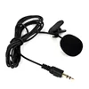 Hot Sale 150cm Mini Lapel Clip Microphone Black Hands 3.5mm Mic lavalier microphone For PC Notebook Laptop