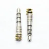 3.5MM 4pole audio plug,nickel plating 4 pin wire connector pcb jack plug