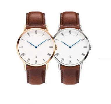 

High Quality Genuine Leather Strap With Calendar Men women Watch Smart Watch, Black;white;brown;camel;etc.