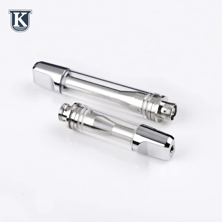 

KU MC08 king pen cbd cartridge wholesale 1ml silver oil glass pipe vape atomizer 510 thread ceramic vaporizer use for cbd pen