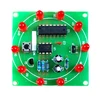 Round electronic diy Lucky Rotary Learning Suite CD4017 NE555 teaching Self DIY LED Light Kit Production Parts and Components