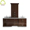 Traditional Waterproof Wood Storage Bathroom Vanity Cabinets