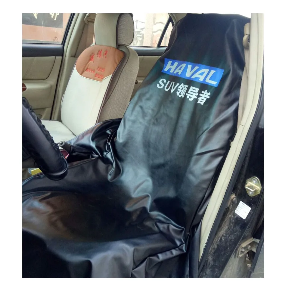 Leather Used Taxi Advertising Car Seat Covers Printed Logo Buy Black