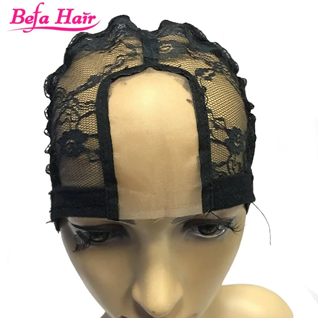 

Popular Glueless u part Full Lace Weaving Wig Net Caps For Making Wigs Adjustable