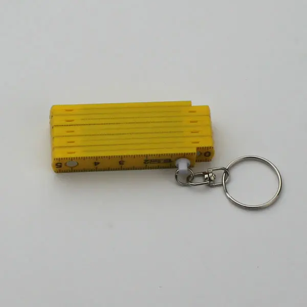 Mini 50cm Plastic Folding Ruler With Keyring - Buy Folding Ruler ...