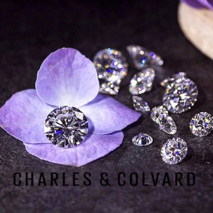 
GIA Certified Charles Colvard Forever One VVS DEFGHI Colorless Wholesale Synthetic Diamond Moissanite Loose Stone 