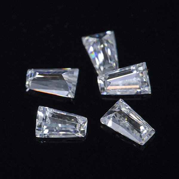 中国供应商锥形松散宝石批发白色 moissanite 钻石