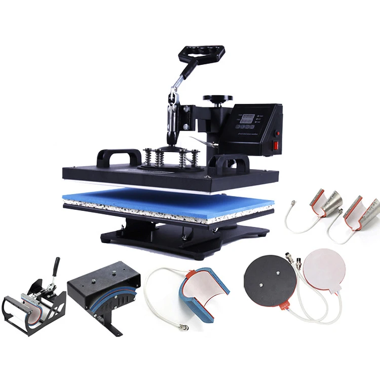 8 In 1 Combo 3d Sublimation Vacuum T-shirt Mug Cap Heat Press Machine