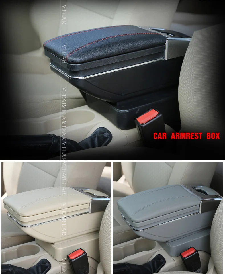 Vtear For Honda Element Armrest Central Store Content Storage Box