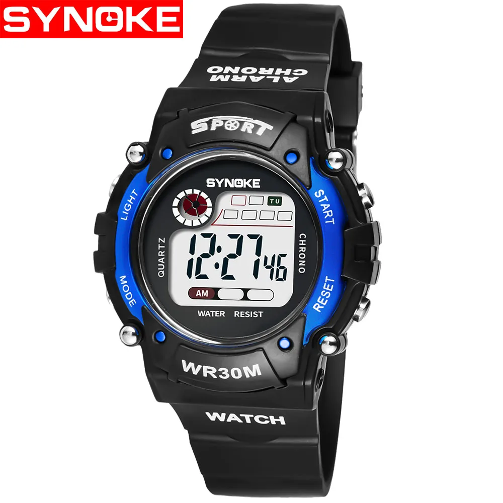 

SYNOKE 99039 Children Watches Sport Digital Wristwatches Timer Alarm Chrono 30M Waterproof Kids Watch Boy Girl Gift, N/a