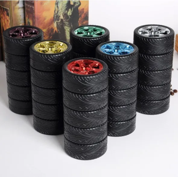 

Reusable Stainless Car Tire Profile Drinking Cup With Leakproof Lid