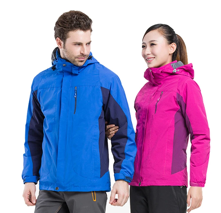 

Top Selling OEM Mens Two Pieces Waterproof 3 in 1 Jacket Outdoor Wind Rain Jacket, Blue;red;green etc