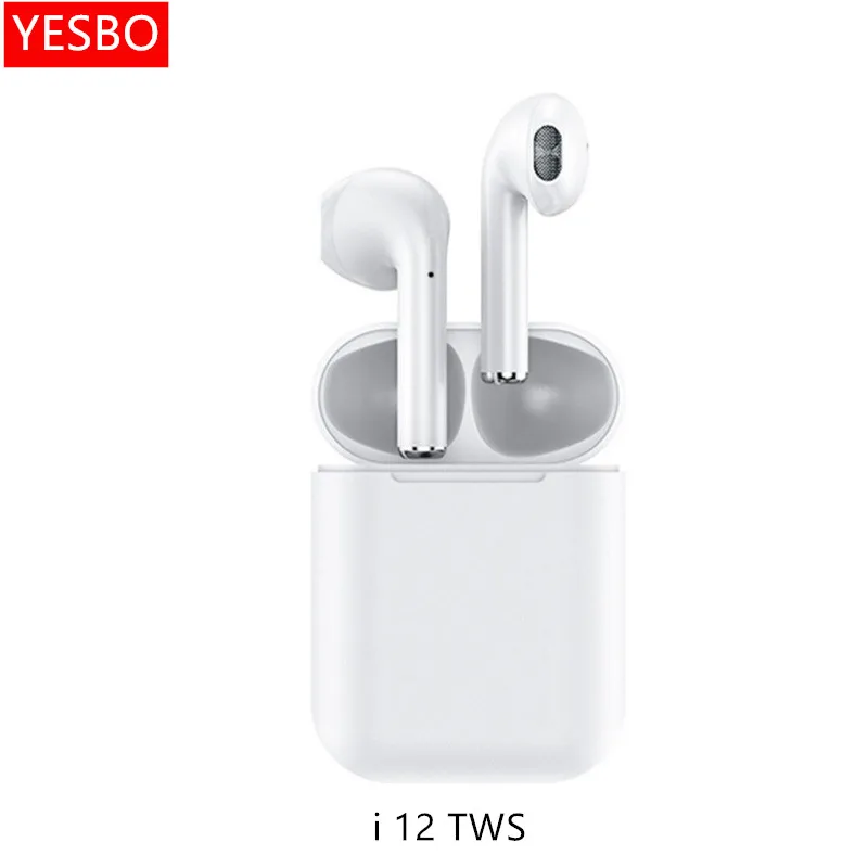 

I12 Tws V5.0 Touch With Popup Window True Headphones Wireless Stereo Earbuds Touch Control Wireless Earphone I12 Tws, Black white red blue