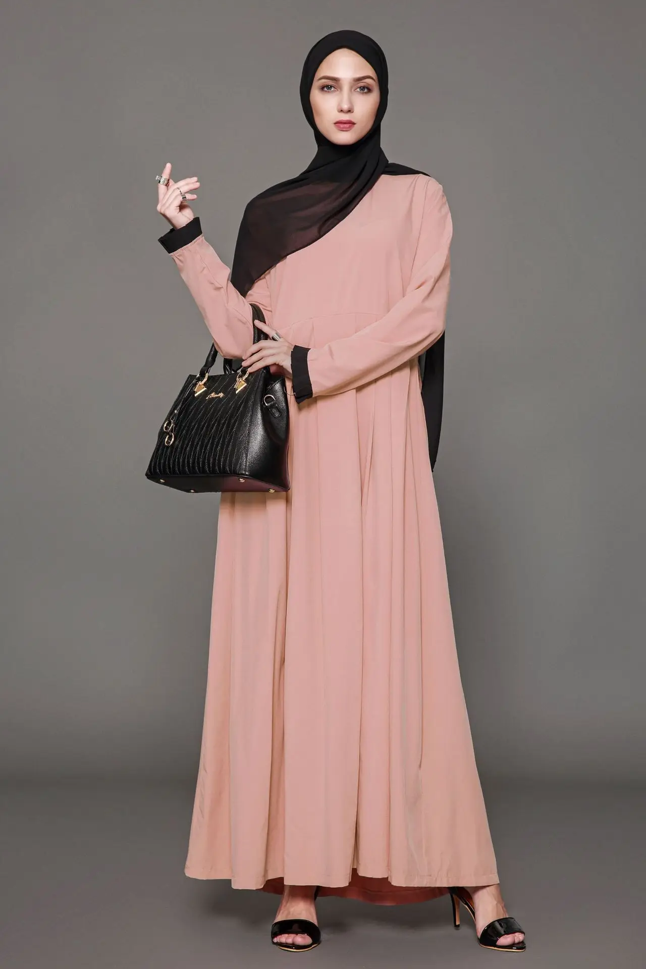 Models Everyday Arabic Dubai Abaya Kaftan Muslim  Dress 