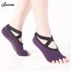 Yoga Sock With Anti Slip Grips In Sole open toe Yoga Sock For Women Dance