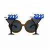Wine glass shape round frame plastic promo high fashion novelty funny holiday party glasses frames