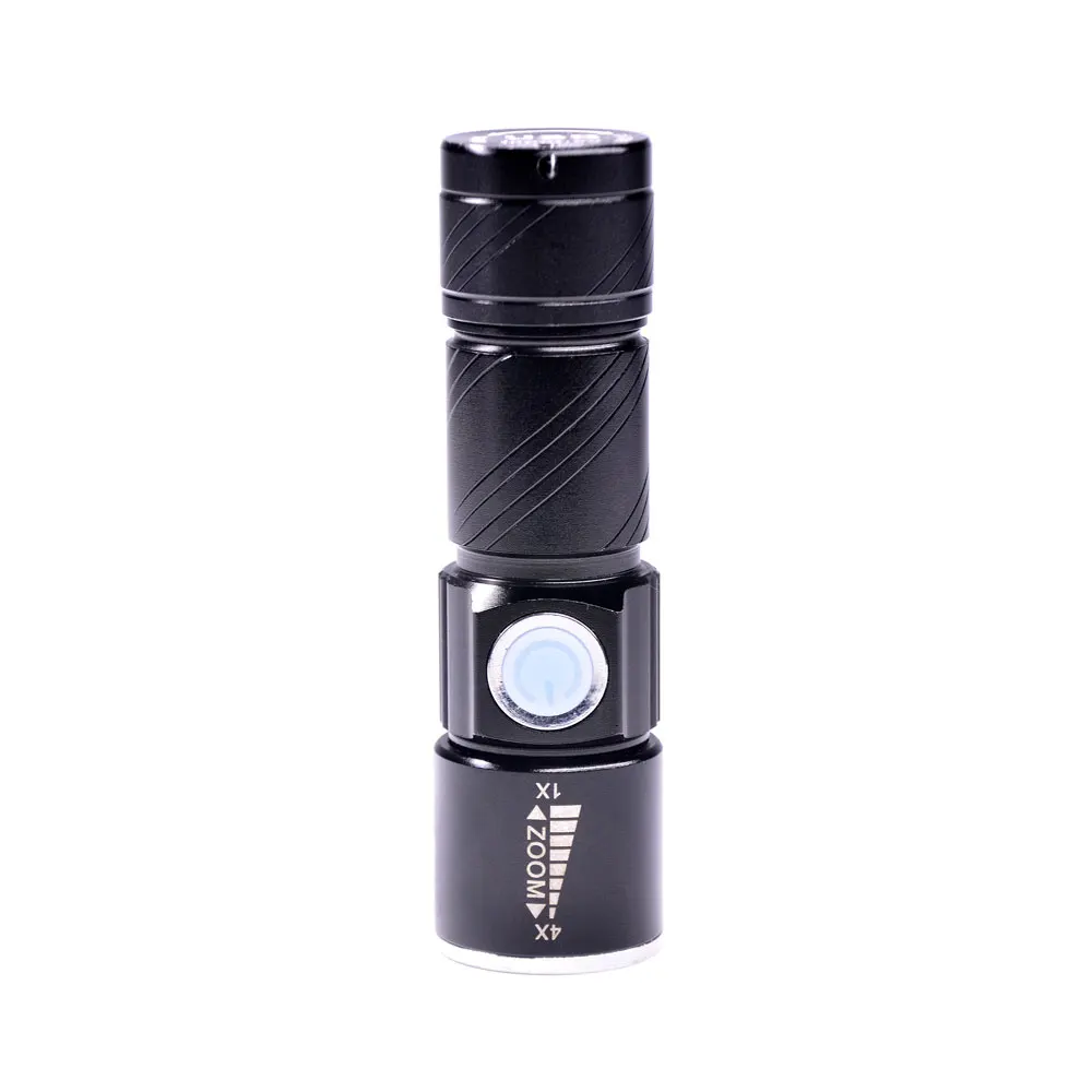 ZOOM LED USB RECHARGEABLE 3 modes MINI FLASHLIGHT FOR camping hiking fishing 5w 