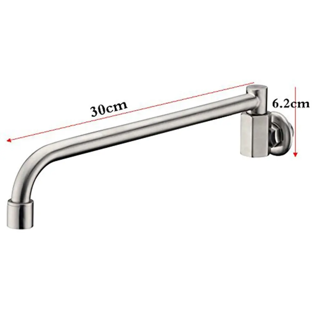 304 Stainless Steel Wall Mounted One Hole Pot Filler Cold Only in Brushed Nickel