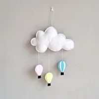 

Nordic Style Colorful Rainbow Felt Cloud Balloon Baby Mobile Hanger Room Decoration