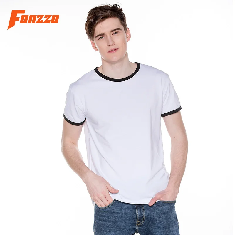 

cheap muscle cotton polyester spandex ringer t shirt