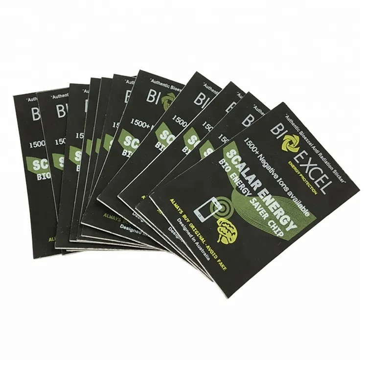 

Positive BioExcel Pattern Anti Radiation Stickers for Cell Phone, Black