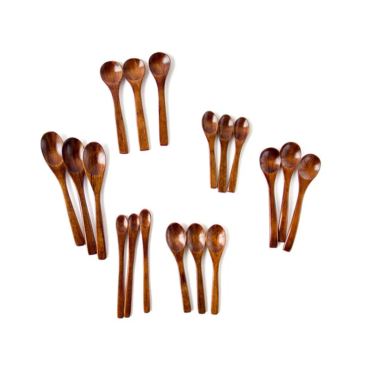 FQ brand ice cream customized soup yogurt feeding small wooden baby spoon