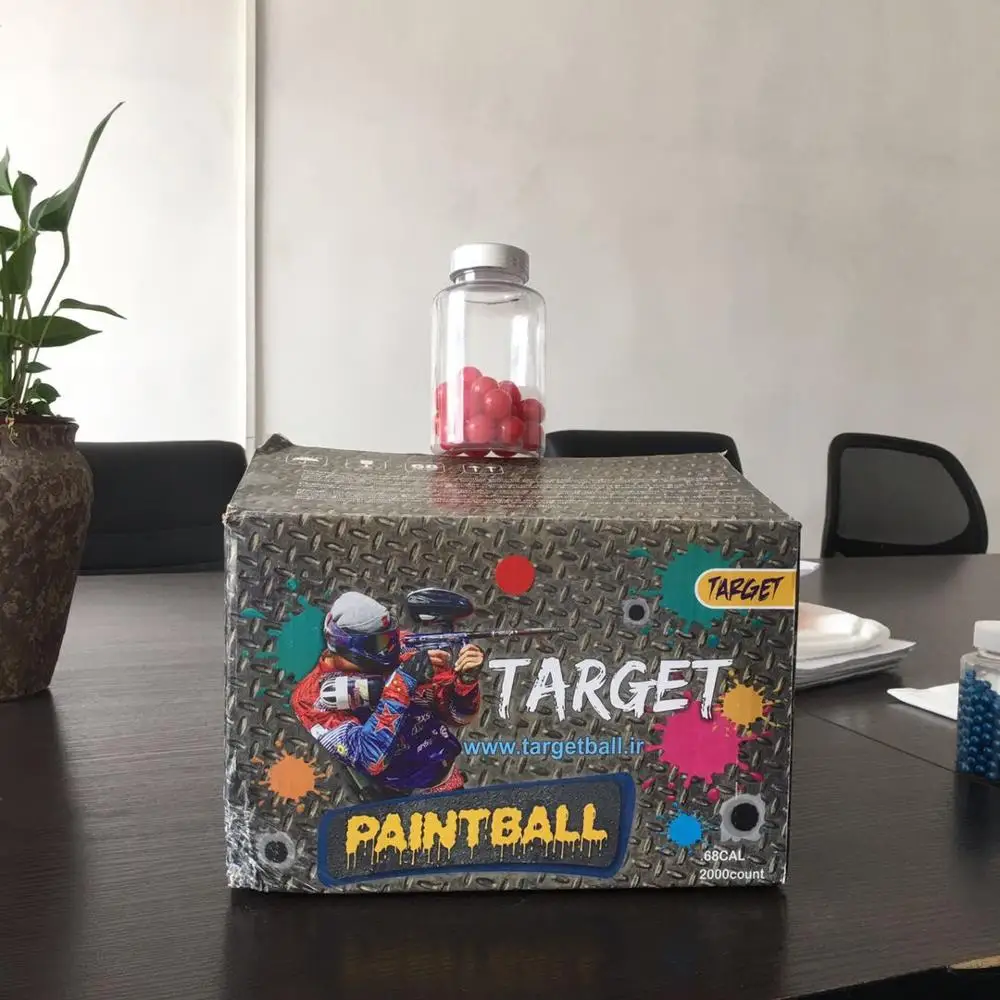 

0.68" 0.50" colorful PEG paintball OEM, Customized color