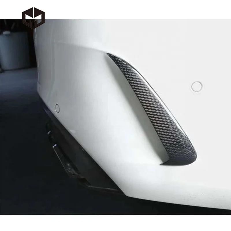 Carbon Fiber Rear Bumper Trimming Canards Splitters for Mercedes Ben z C Class W205 C63 AMG Coupe Sedan