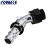 45 Degree Aluminum M22x1.5 Metric Thread to AN Hose Engine Oil Cooler Push On Lock Hose Fittings Adaptor