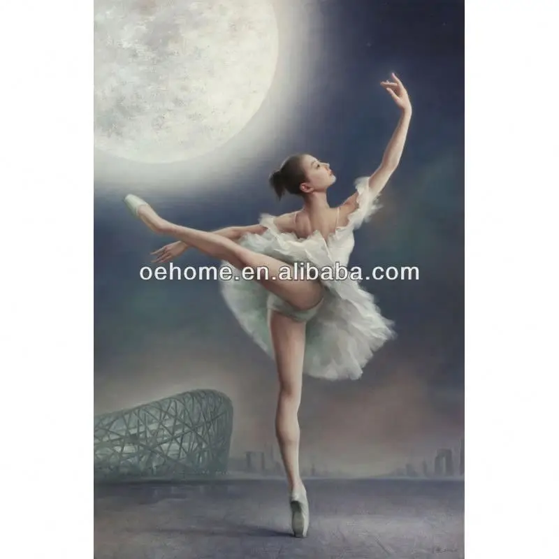  ◦˚ღ ســـجل حضــورك بــلوحه فنية ღ˚◦ - صفحة 46 Beautiful-ballet-dancer-painting-for-home-decor